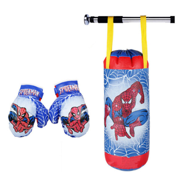  Saco de boxeo para niños con guantes, saco de boxeo para niños  con soporte, incluye un par de guantes de boxeo rojos de primera calidad,  juego de boxeo para niños para