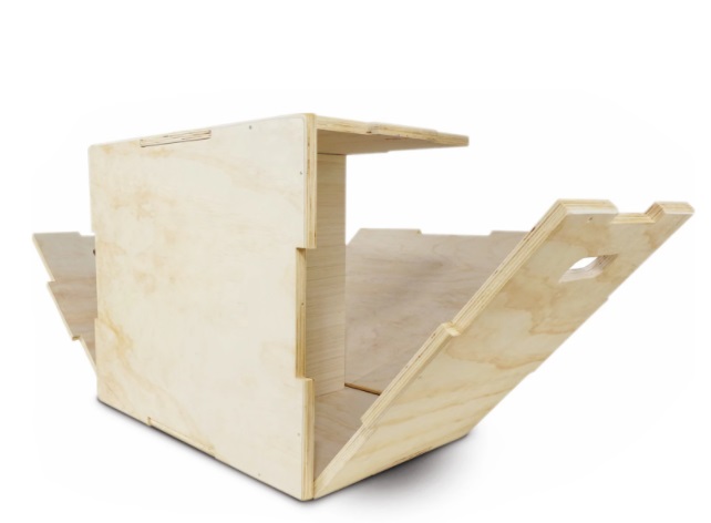 Caja de salto Crossfit 3en1 de madera – Chocofit